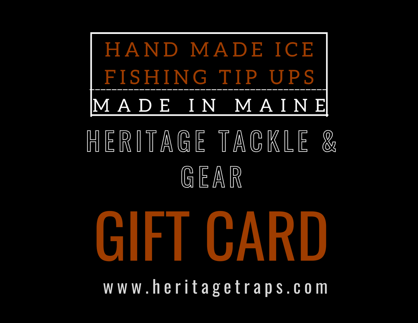 Gift Cards – Heritage Tackle & Gear